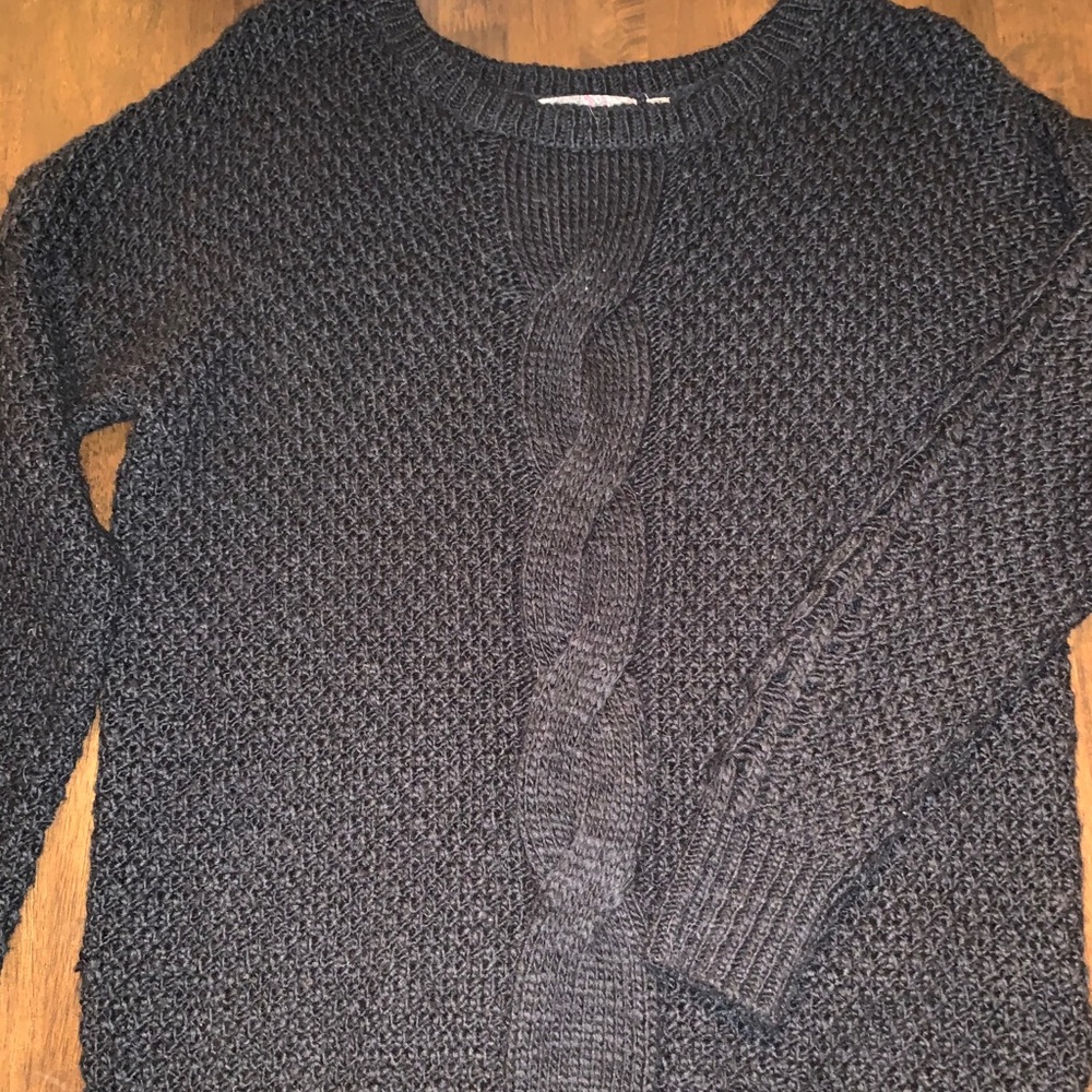 Anthropology Black Knit Sweater
